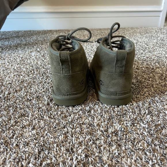 UGG Olive Green Lace Up Boots - Picture 3 of 7